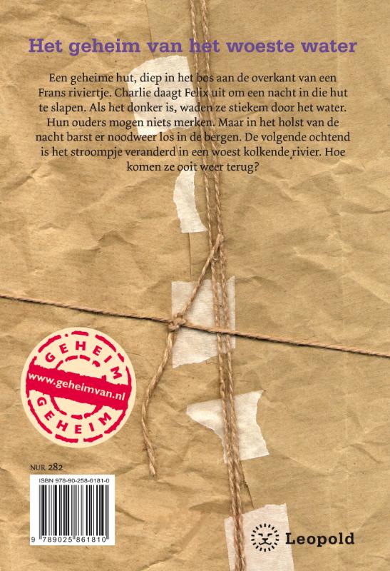 Het geheim van het woeste water achterkant