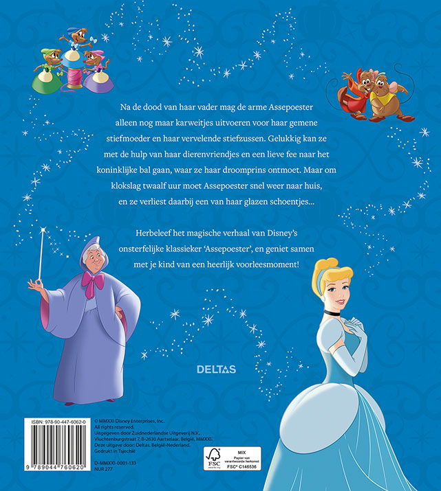 Assepoester / Disney's klassieke verhalen achterkant