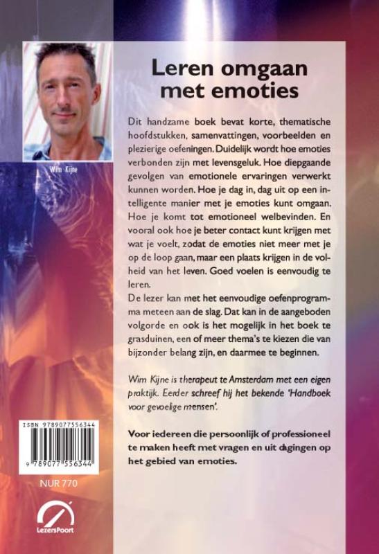 Leren omgaan met emoties / Levensboeken achterkant