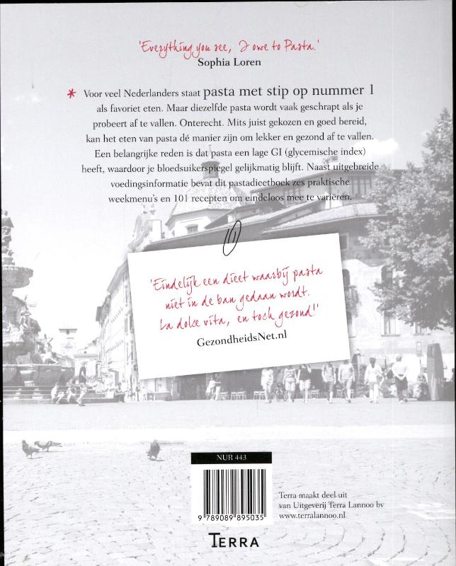 Het Pasta Dieet achterkant