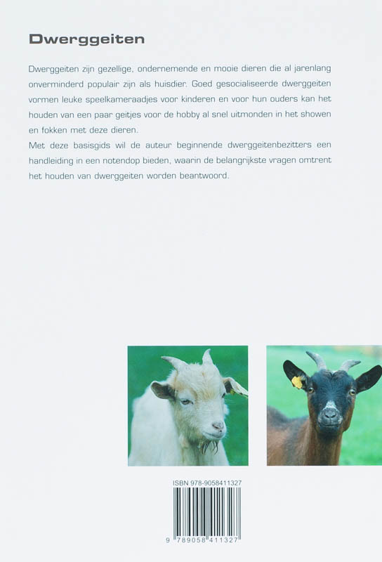 Dwerggeiten / Basisgids dierenverzorging achterkant
