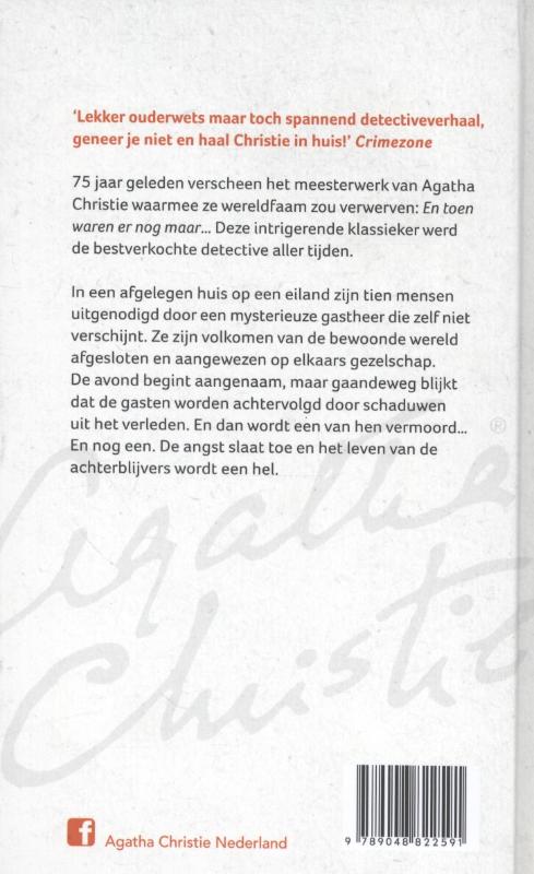 En toen waren er nog maar... / Agatha Christie achterkant