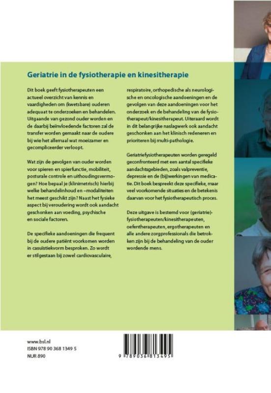 Geriatrie in de fysiotherapie en kinesitherapie achterkant