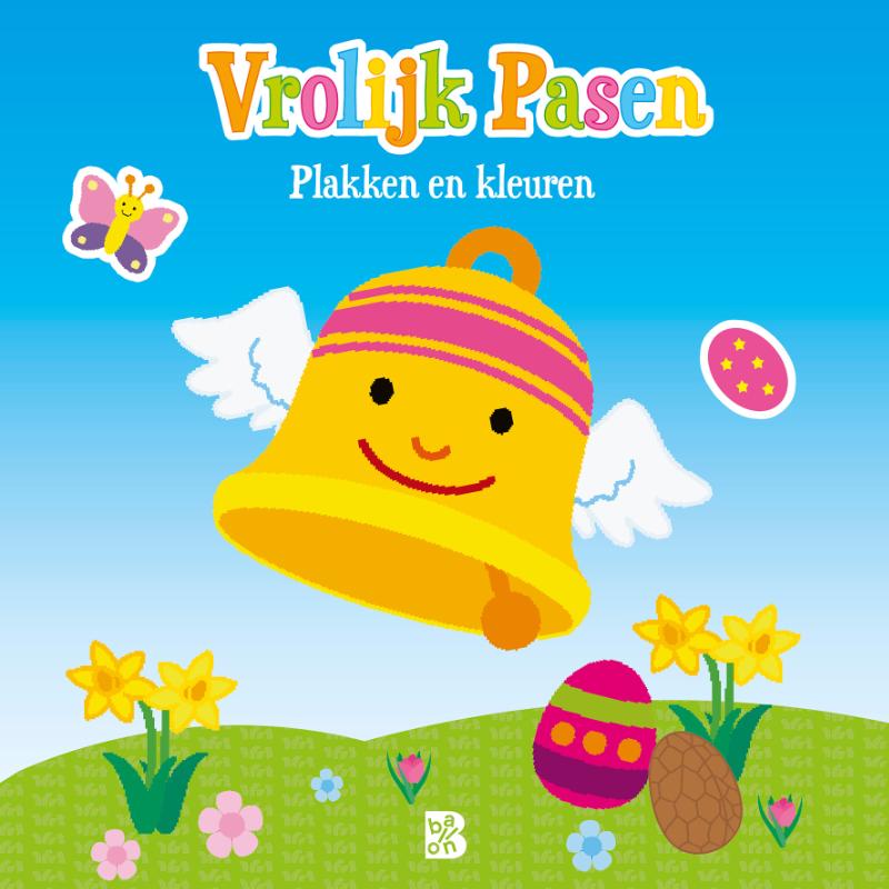 Pasen 0 - Vrolijk Pasen - kleuren en plakken
