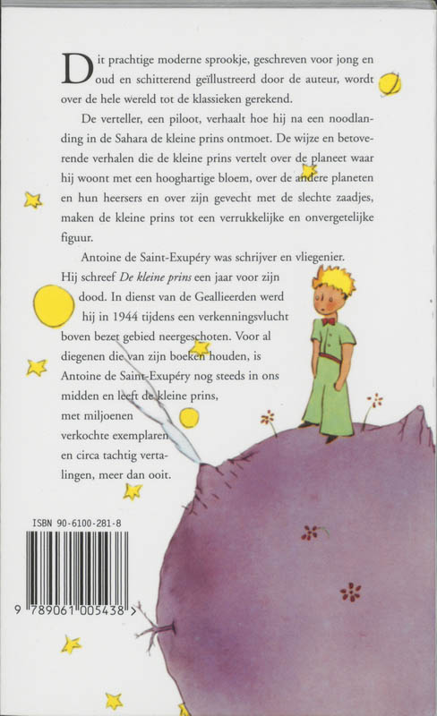 De Kleine Prins achterkant