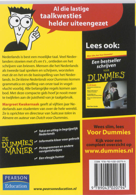 De kleine nederlands voor Dummies / Voor Dummies achterkant