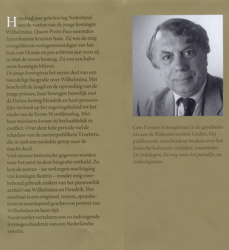 Wilhelmina De Jonge Koningin Geb achterkant