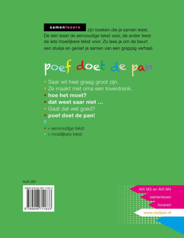 Samenlezers  -   poef doet de pan achterkant