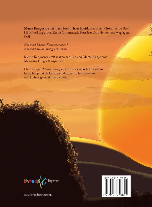 Mama heeft een beer in haar hoofd achterkant