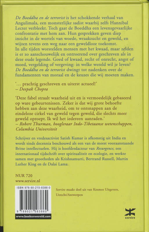 De Boeddha En De Terrorist achterkant