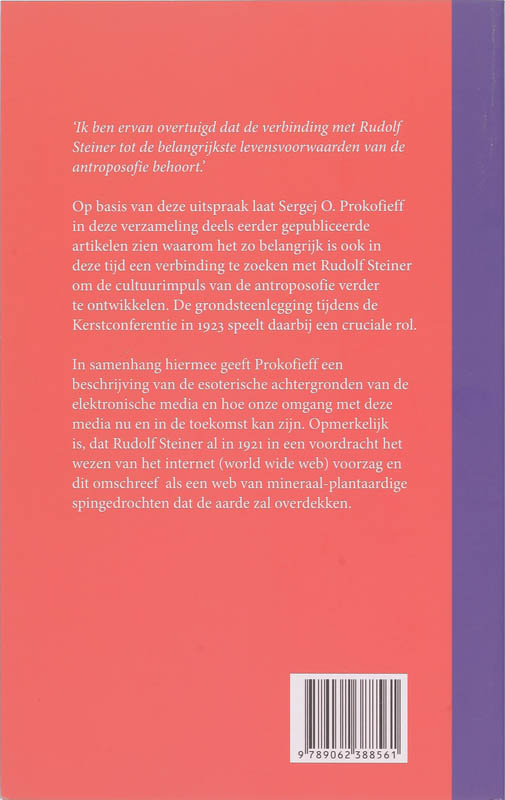 De verbondenheid met Rudolf Steiner achterkant