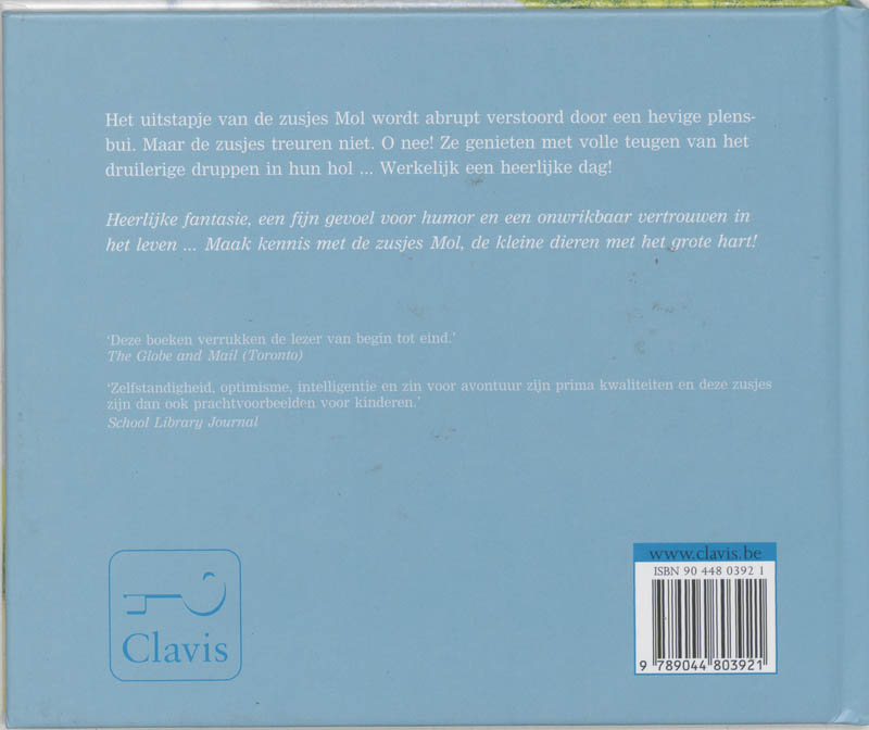De Zusjes Mol En De Heerlijke Regendag achterkant