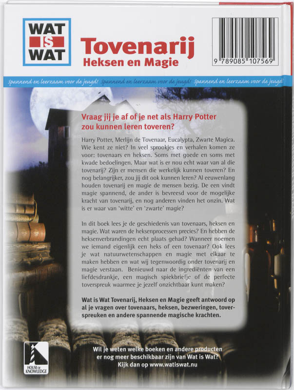 Tovenarij, Heksen En Magie Boek achterkant