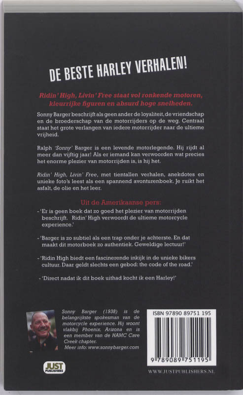 Ridin' high, livin' free achterkant