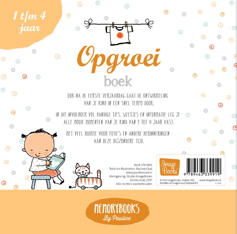 Opgroeiboek / Memorybooks by Pauline achterkant
