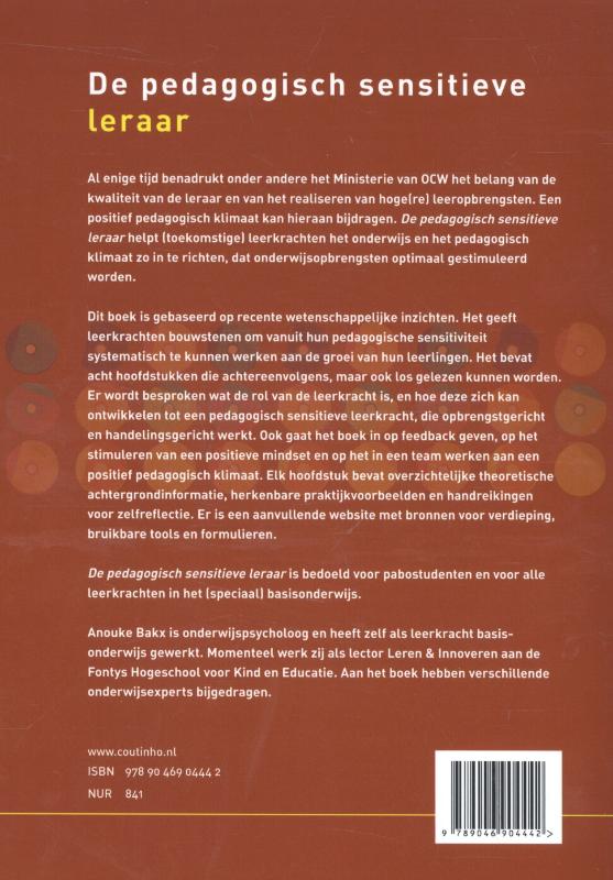 De pedagogisch sensitieve leraar achterkant