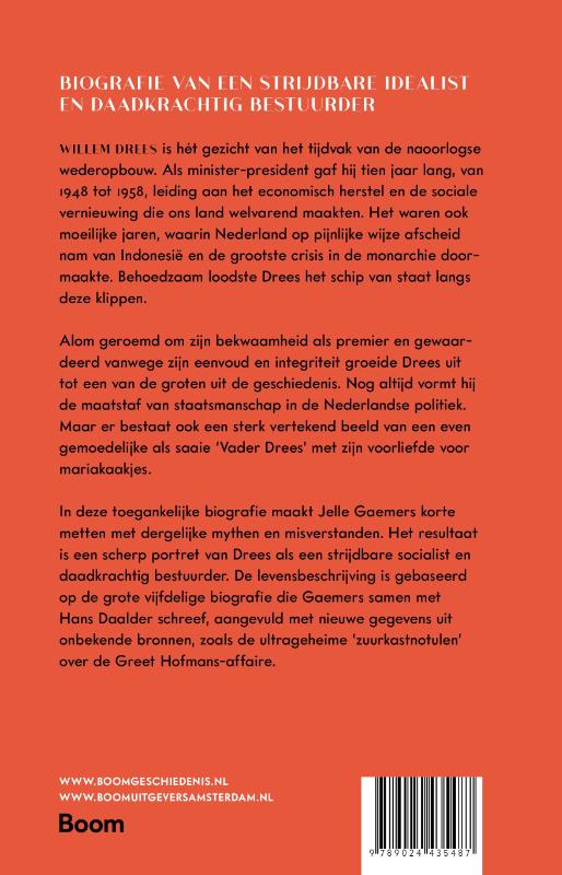 Willem Drees achterkant