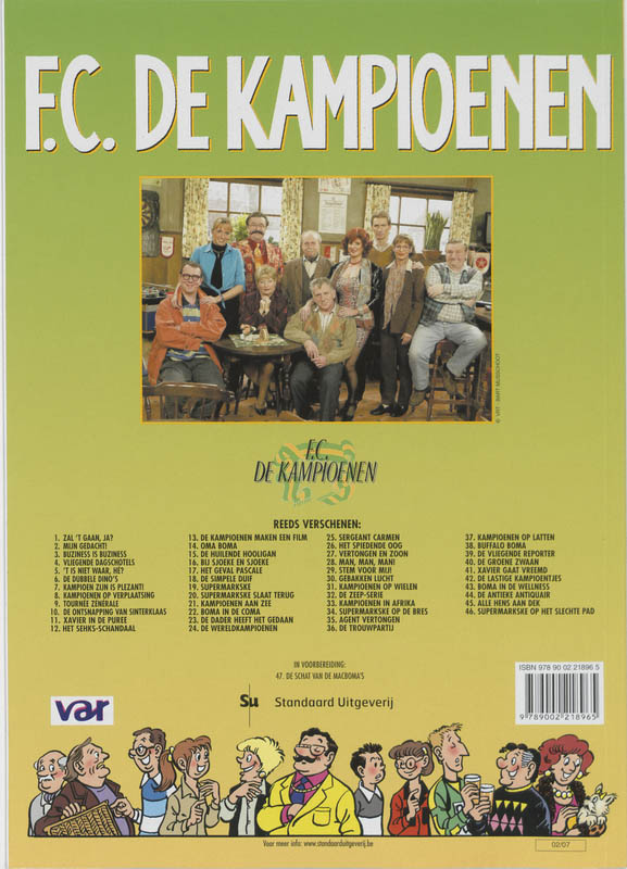 Boma in de wellness / F.C. De Kampioenen / 43 achterkant