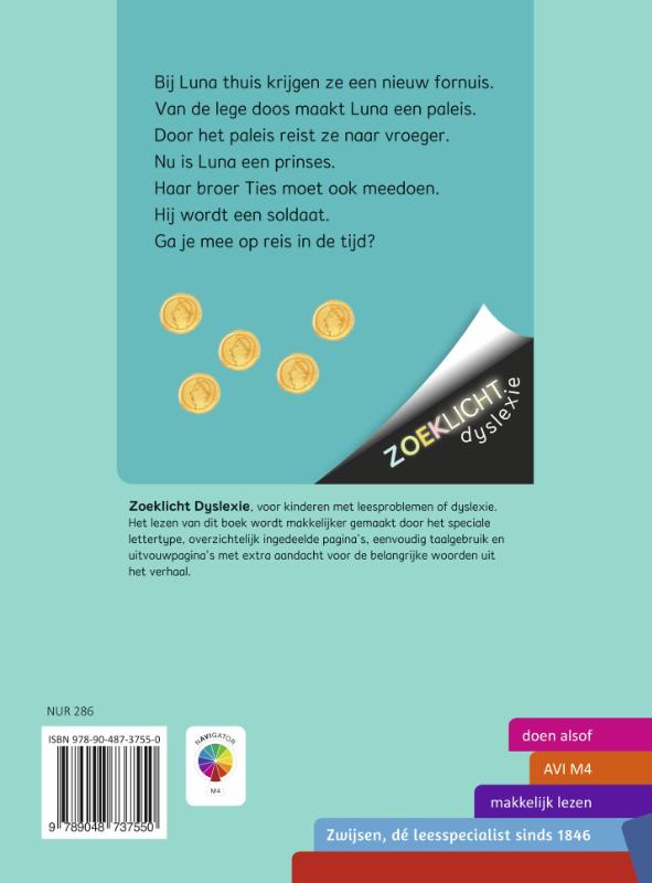 Op reis in de tijd / Zoeklicht Dyslexie achterkant