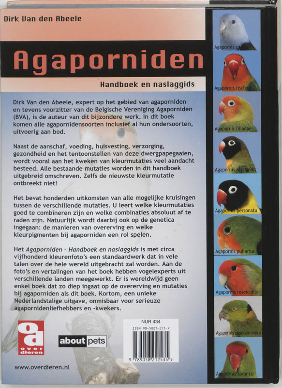 Agaporniden / Over Dieren / 197 achterkant