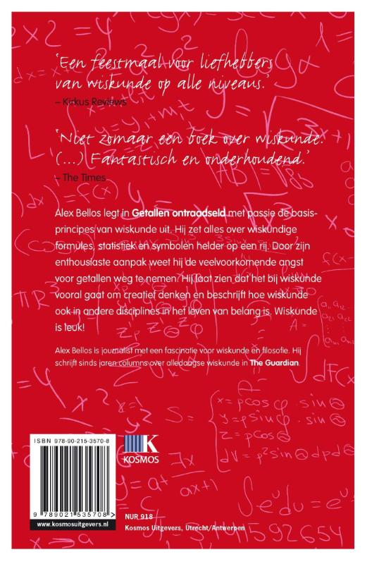 Getallen ontraadseld achterkant