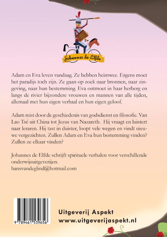 Adam en Eva spelen achterkant