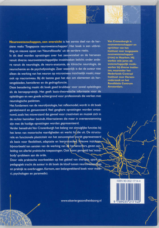 Neurowetenschappen een overzicht / Inleiding in de toegepaste neurowetenschappen / 1 achterkant