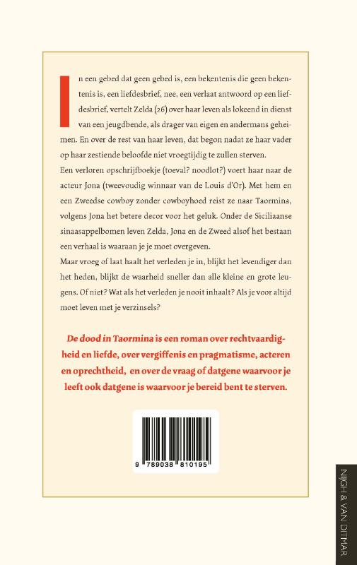 De dood in Taormina achterkant