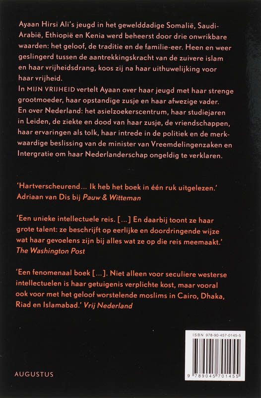 Mijn vrijheid achterkant