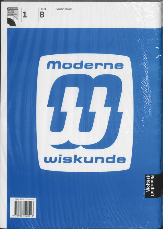 Moderne wiskunde / 1a+b vmbo basis / werkboek incl cd-rom / druk 1 achterkant
