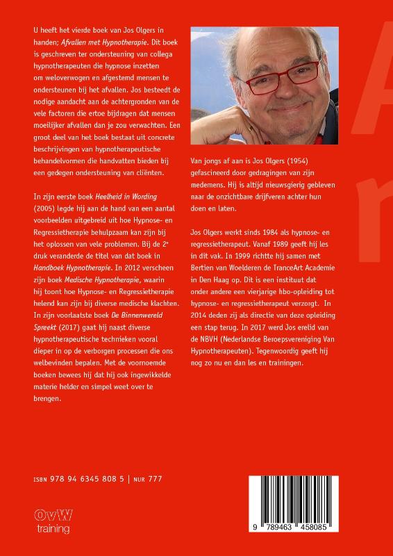 Afvallen met Hypnotherapie achterkant