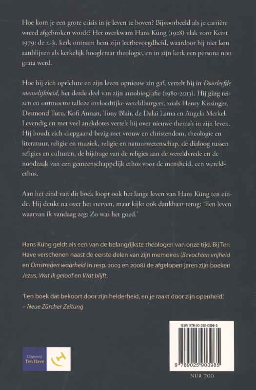 Doorleefde menselijkheid achterkant