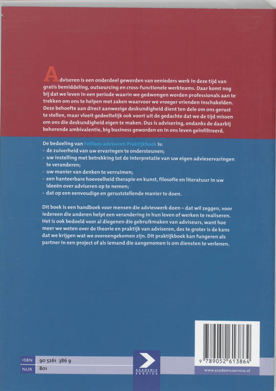 Feilloos Adviseren Praktijkboek achterkant