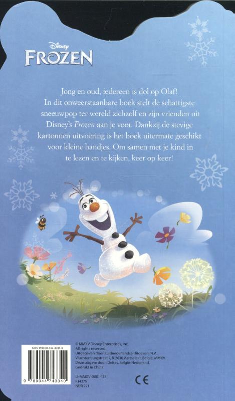 Olaf en zijn vrienden / Disney Frozen achterkant