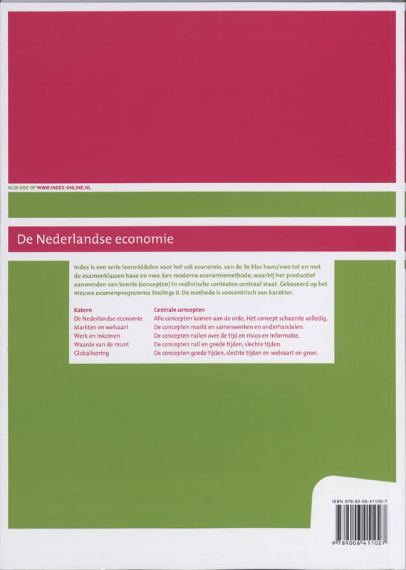 Index 2e fase havo Werk en Inkomen achterkant