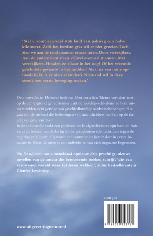 Heimwee Heeft Een Kleur achterkant