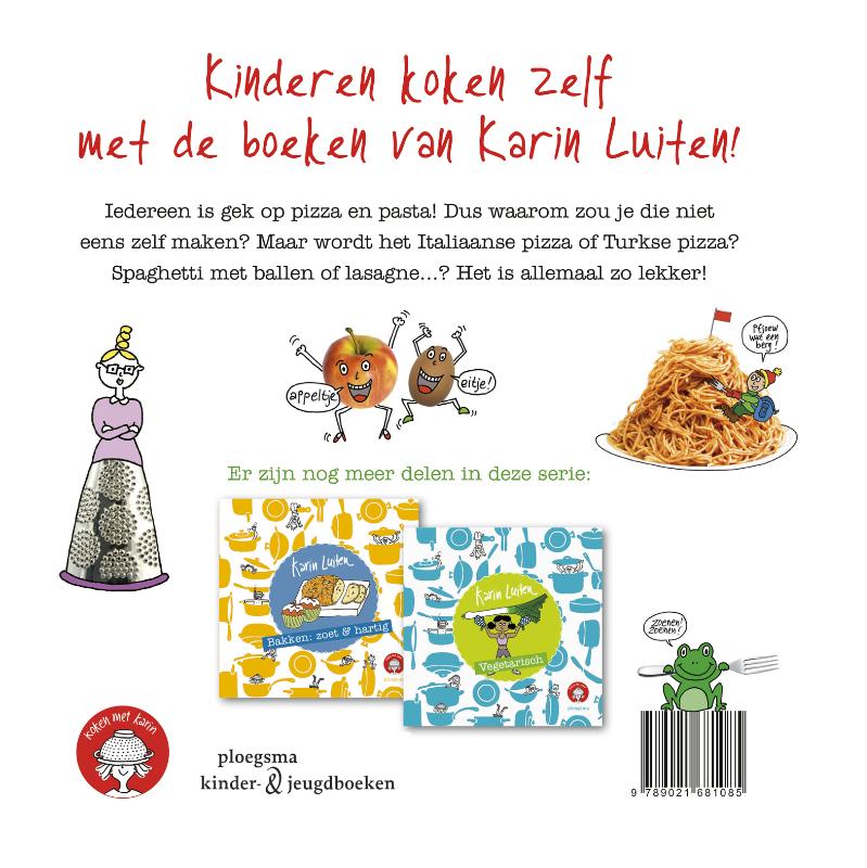 Pizza en Pasta / Koken met Karin achterkant