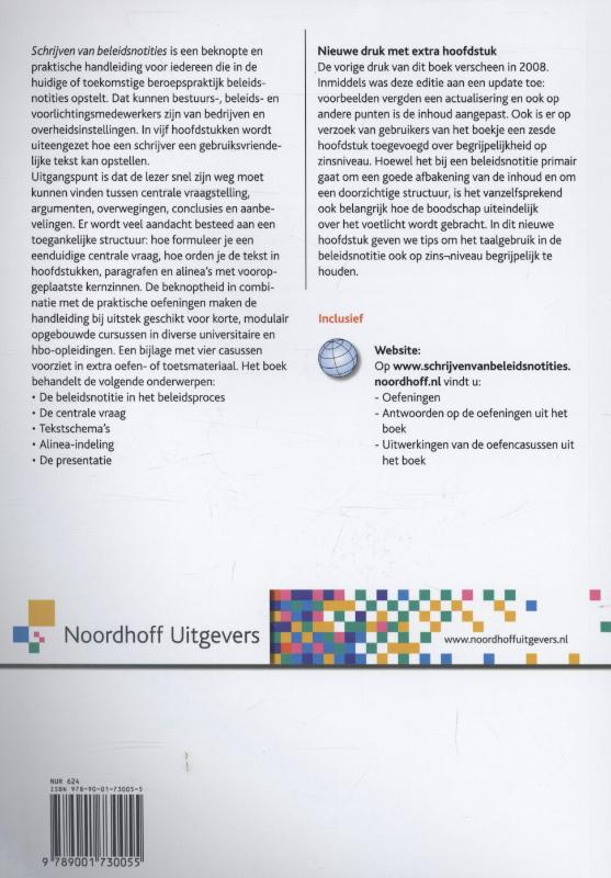 Schrijven van beleidsnotities achterkant