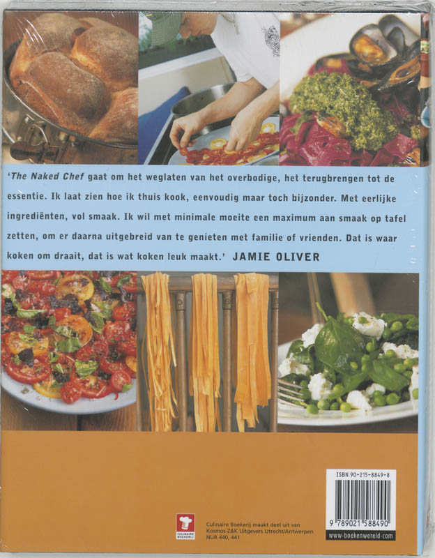 Jamie Oliver The Naked Chef achterkant