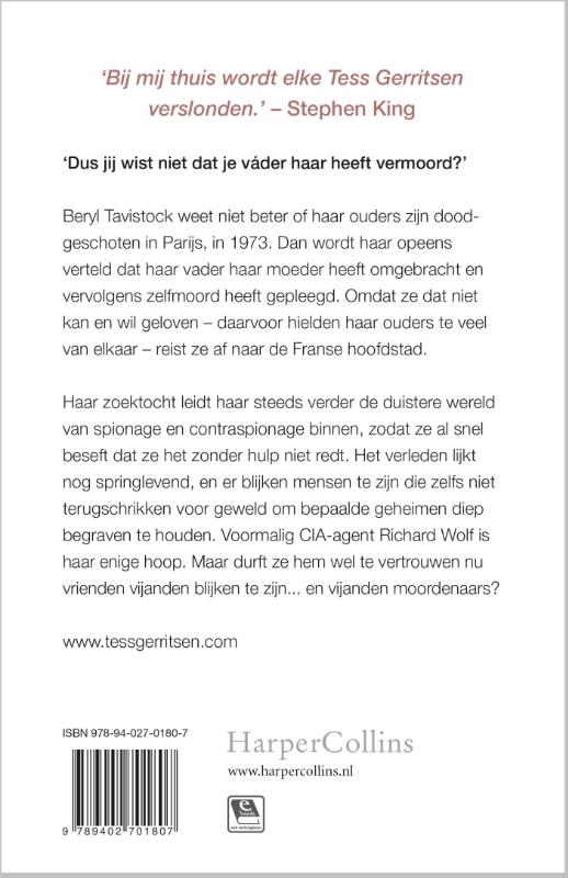 Het spoor terug / IBS Thriller achterkant