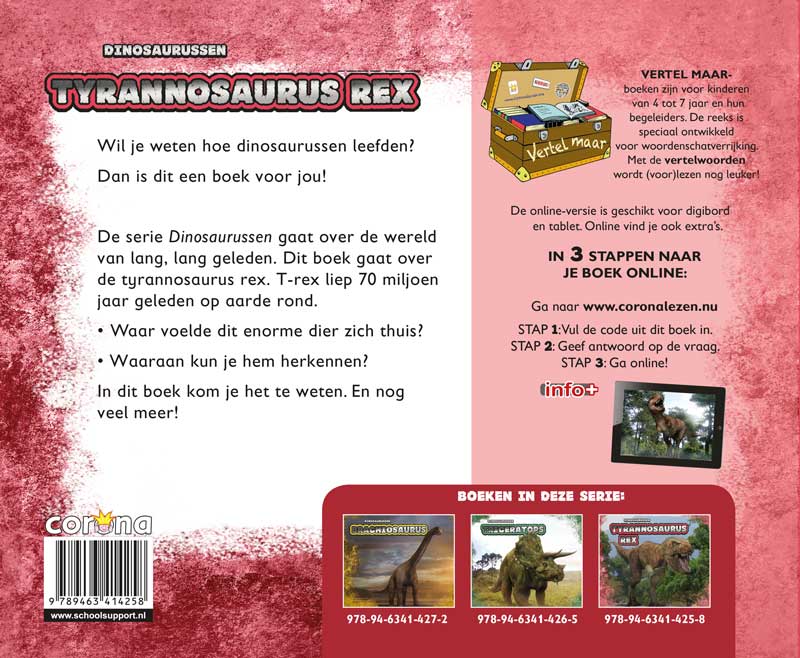 Tyrannosaurus Rex / Dinosaurussen achterkant