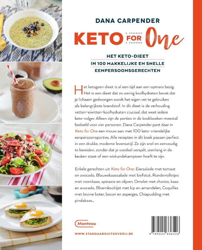 Keto for One achterkant