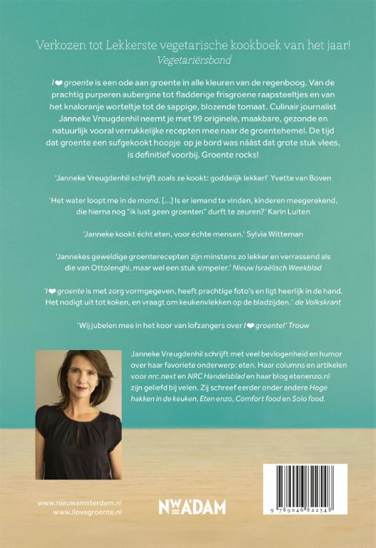 I love groente achterkant