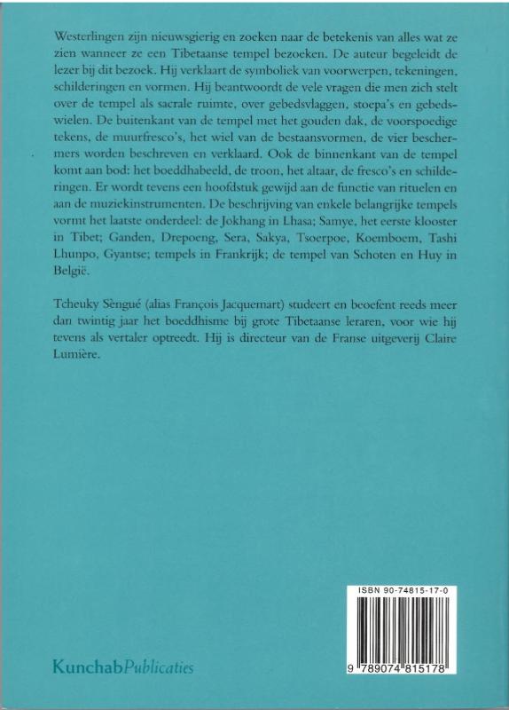 De symboliek van Tibetaanse tempels achterkant