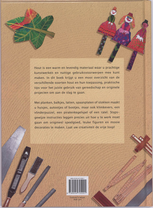 Knutselen met hout achterkant