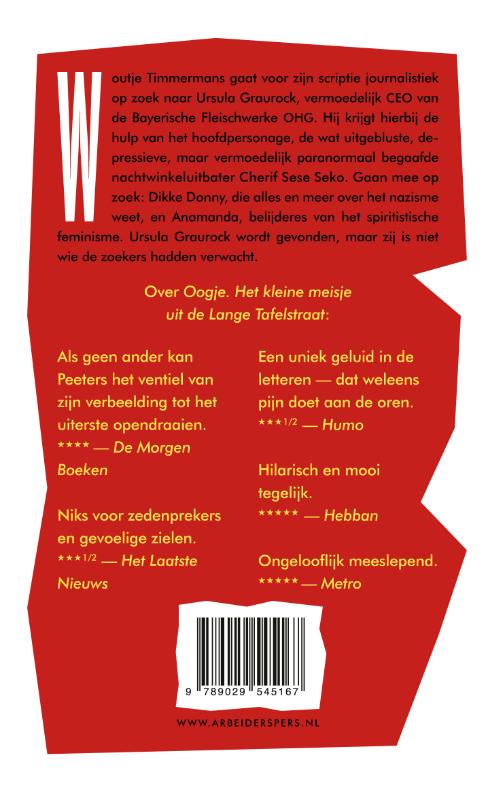 De jacht op Ursula Graurock achterkant