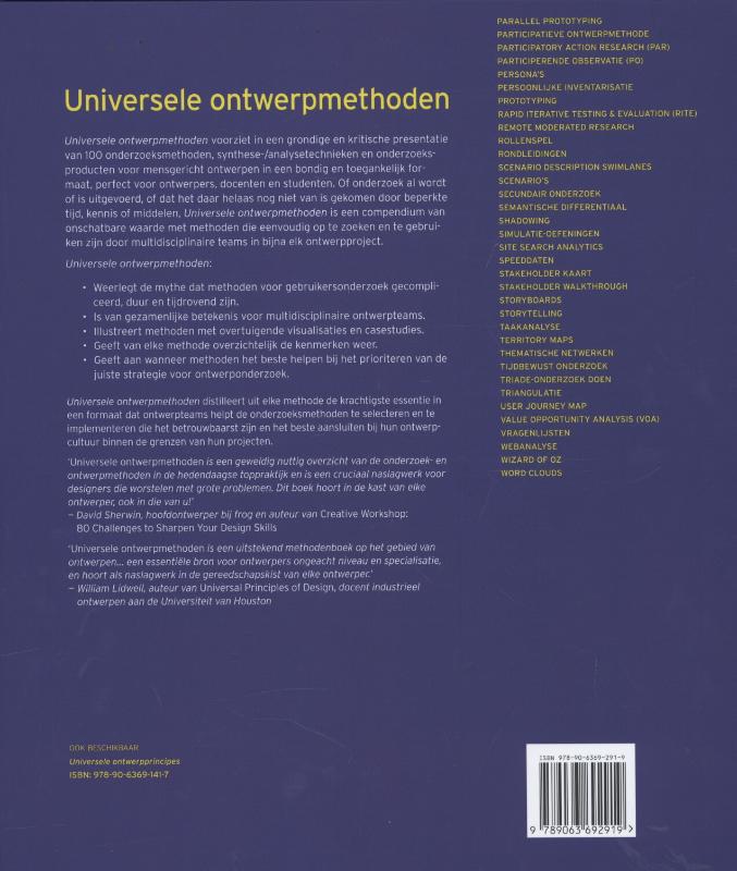 Universele ontwerpmethoden achterkant