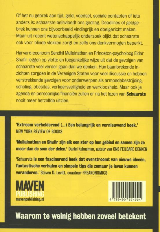 Schaarste achterkant