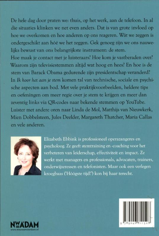 Ik Hoor Het Aan Je Stem achterkant