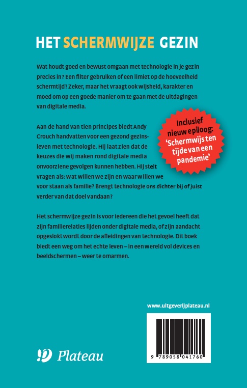 Het schermwijze gezin achterkant